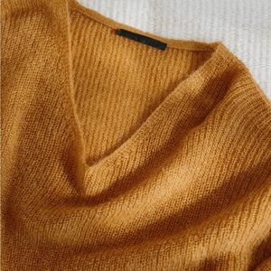 Jenni Kayne Mohair Cabin Sweater orange Small